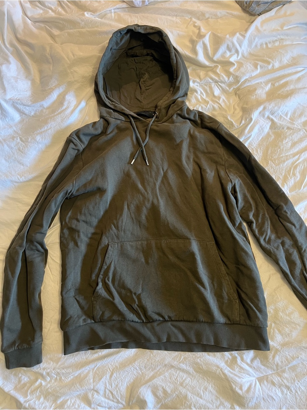 Classic Olive Green Pullover Hoodie - Women's Sweatshirt